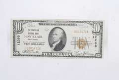 1929 $10 National Currency Note - Montclair, NJ