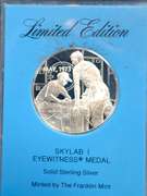 Lot Of 2 Sterling Silver Franklin Mint Medals