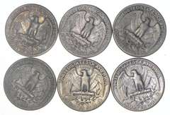 (Lot 6) 1932-D Washington Quarters