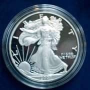 2007 Proof American Silver Eagle, CAPSUL ONLY