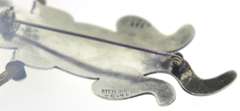 Vintage Mexico Sterling Silver Cat Pin Brooch