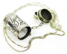 Sterling Angel Wishes Box Pendant & Chain