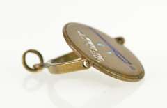 Gold Filled Masonic Enamel Spinner Symbol Charm/Pendant