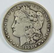 Rare key date 1903-S Morgan Silver Dollar in VF