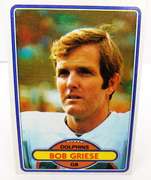 Bob Griese 1980 Topps Football Card