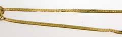 Vintage 14K Yellow Gold Flat Snake Chain
