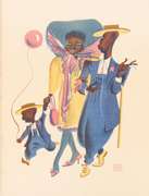 AL HIRSCHFELD SHARPY FAMILY 1941