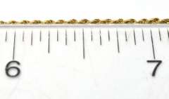 18KT Yellow Gold 19-Inch 1mm Rope Chain