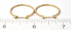 Casual Hoop Earrings in 14KT Yellow Gold