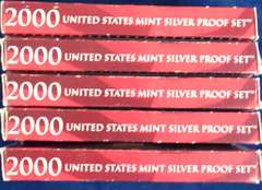 Estate Lot of 2000 Silver Proof Sets 5 Total