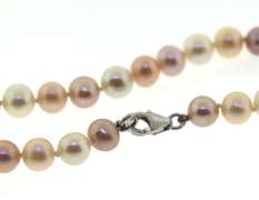 Pearl Necklace with Sterling Silver Clasp