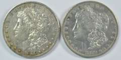 Nicer 1879-O & 1880-O Morgan Silver Dollars