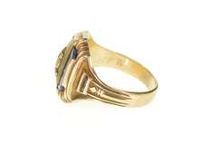 10K Yellow Gold 1943 Iberia High School Ornate Class Ring