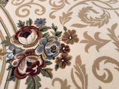 STUNNING PREMIUM  FRENCH AUBUSSON ROUND 8x8