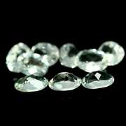 Glittering 8.63ct UNHEATED diamond white Topaz set