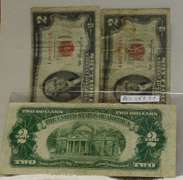 3 ea 1953 US Notes $2.00 circ