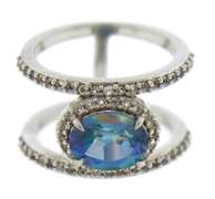 Sterling Silver Blue Topaz Ring