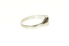 14K White Gold 1940's Simple Diamond Solitaire Promise Ring