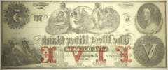 Crisp Exceptional 1800's $5 West River Bank Jamaica Vermont!