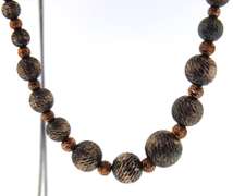 Italian Sterling Silver Beaded Necklace