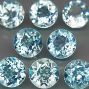 High fire 8.13ct collection of Topaz solitaires