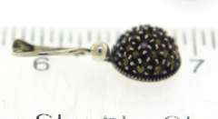 Sterling Silver Marcasite Dangle Earrings