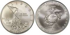 2005 MARINE CORPS PROOF COMMEM DOLLAR  W/ BOX NO SLEEVE