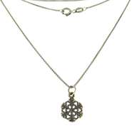 Italian Sterling Silver Snow Flake Pendant