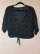 Polkadot Button Down Tie Top