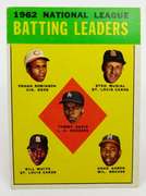 1963 Topps #1 Batting Leaders Baseball Card