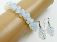 Illuminating Moonstone Bracelet & Earrings