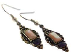 Sterling silver Pink Quartz EArrings