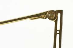 14K Yellow Gold Pearl Diamond Accent Ornate Retro Bar Pin/Brooch
