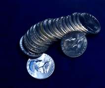 Roll of BU  Franklin Half  Dollars 1961