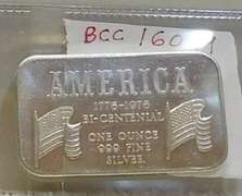 1 Oz Silver Ingot PRF, America - BiCen