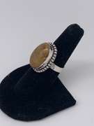 Gorgeous Natural Gemstone & Silver Cocktail Ring
