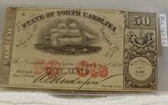 1864 Confederate Frac Cur 50 cent, AU to Unc