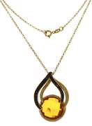 Sterling Silver Citrine Necklace