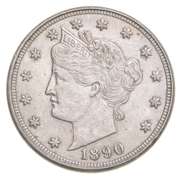 1890 Liberty V Nickel