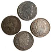 4 French Silver  5 Francs Pre 1870