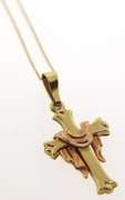 Italian 14K YellowGold Cross Necklace