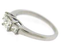 Gorgeous White Gold 1ctw Princess Cut Diamond Ring
