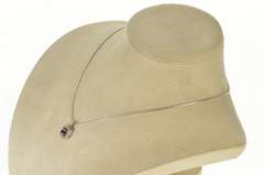 10K White Gold Black and White Diamond Square Halo Pendant