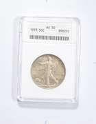 AU50 1918 Walking Liberty Half Dollar - Graded ANACS