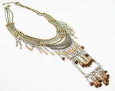 Very Charming Beaded Ethnic Art & Craft Necklace