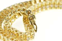 14K Yellow Gold 1.55 Ctw Classic Simple Diamond Tennis Bracelet