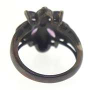 Sterling Silver Marcasite Amethyst Ring
