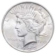 1923 Peace Silver Dollar