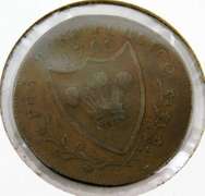 1793 South Wales Farthing Token