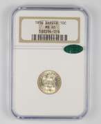 MS65 1916 Barber Dime - CAC - Graded NGC